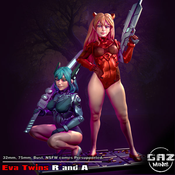 Gaz-230802 The Cyberpunk Eva Twins 75mm