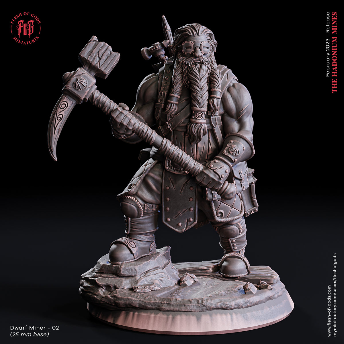 Fog 230223 NPC   Dwarf Miner 02   サベージランドミニチュア