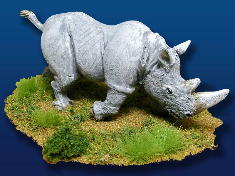 PD4005 白サイ – サベージランドミニチュア