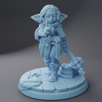 Twin-230903/75 Holly, the Goblin Cleric 75mm