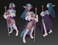 Twin-250405 Melrissa the Elven Paladin