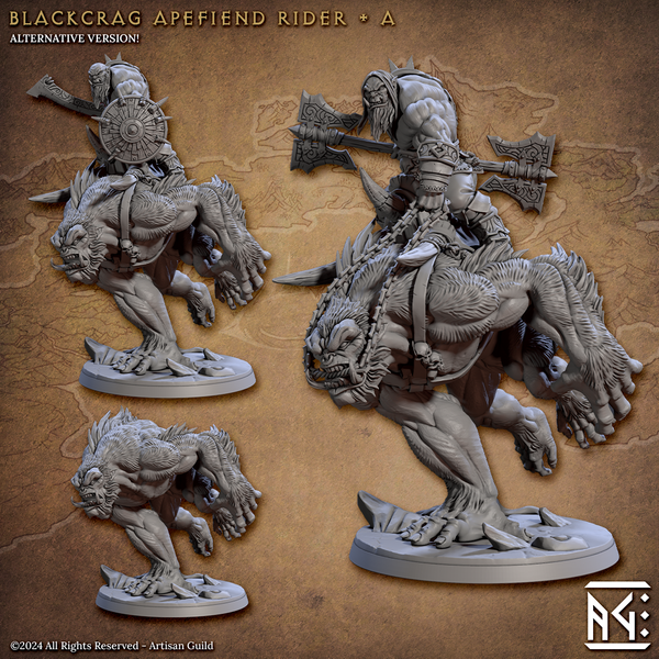 ag-240701 Blackcrag Apefiend Rider A