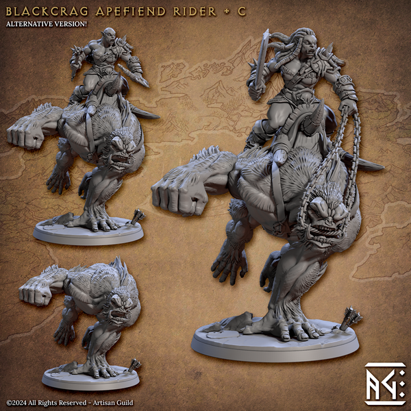 ag-240703 Blackcrag Apefiend Rider C