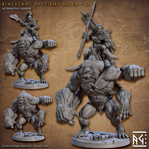 ag-240704 Blackcrag Apefiend Rider D