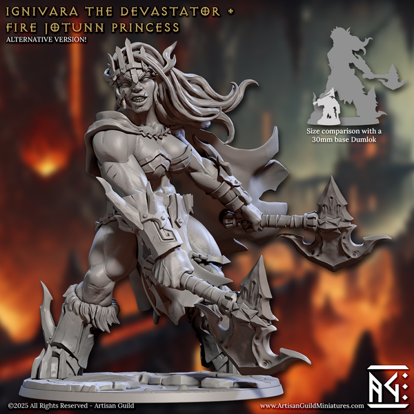 ag-250408 Ignivara the Devastator, Fire Jotunn Princess