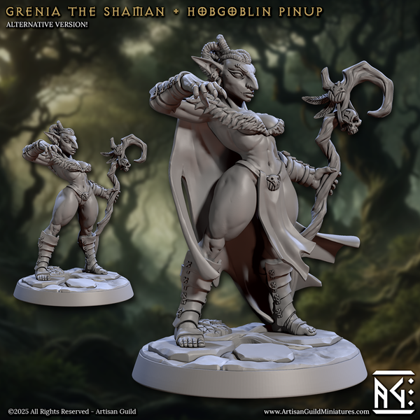 ag-250114 Grenia the Shaman (Fantasy Pinup)