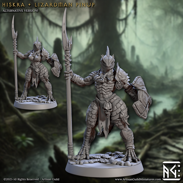 ag-250603 Hiskra - Lizardman Pinup