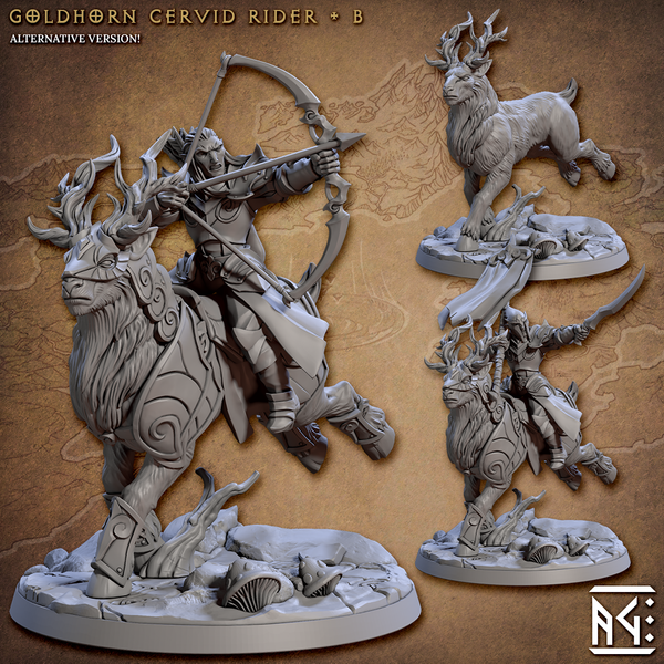 ag-231104 Goldhorn Cervid Rider B