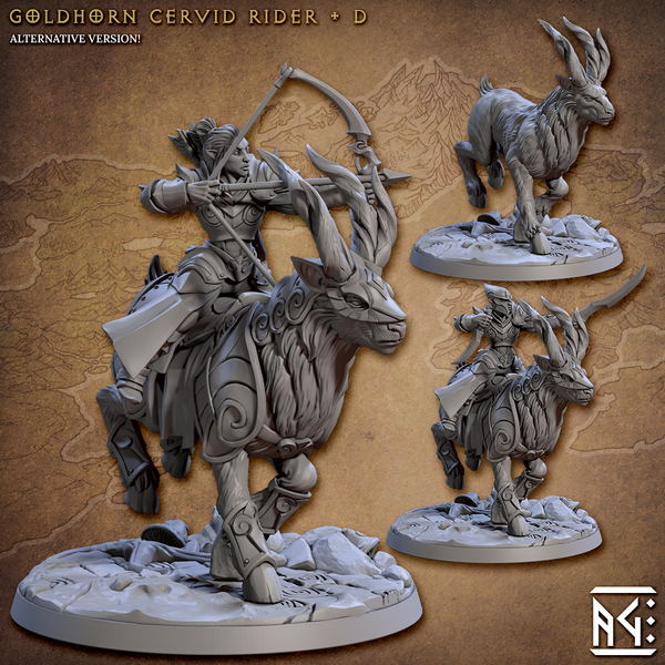 ag-231106 Goldhorn Cervid Rider D