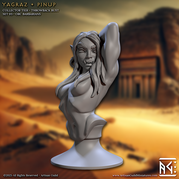 ag-2505b09 Yagraz Orc Pinup (Bust)