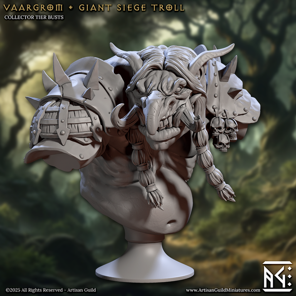 ag-2511b07 Vaargrom Giant Siege Troll (Bust)