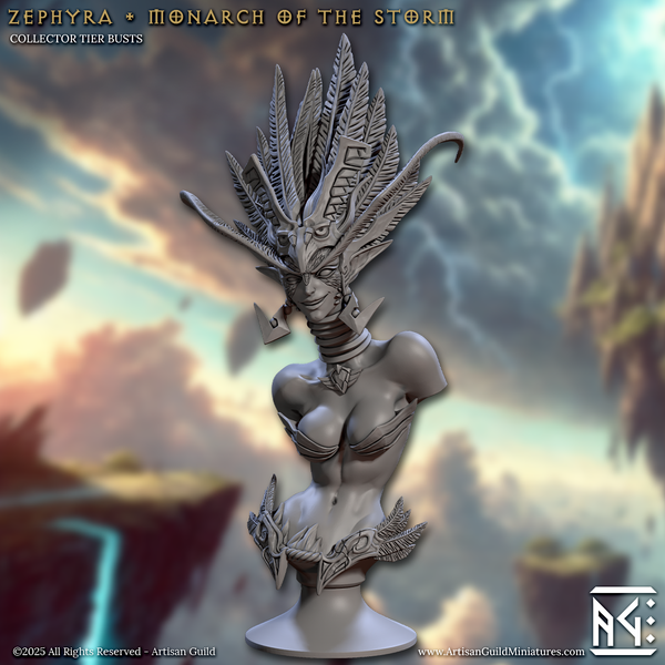 ag-2508b07 Zephyra Monarch of Storm (Bust)