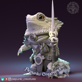 Ppnk-240801 Bearded Dragon lizard warrior