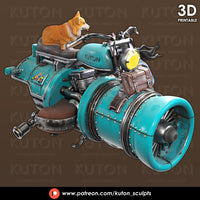 Ktn-220801 TOUJOU steampunk motorcycle