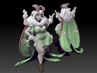 Twin-240804 Lunae, The Moth Lady