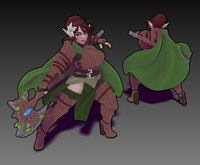 Twin-250406 Nora the Elven Defender