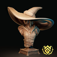 Wgm-241204 Brim Half Elf Wizard Arcane Initiate Bust