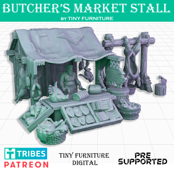 Tnyf-230302 Butcher Market Stall