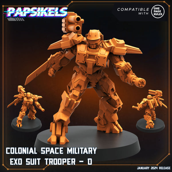 pap-2401s23 COLONIAL SPACE MILITARY EXO SUIT TROOPER D