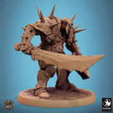 Lop-250142 Brutal Orc Sword Axe Stand