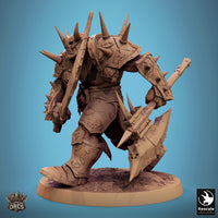 Lop-250144 Brutal Orc Sword Axe Walk Forward