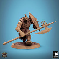 Lop-250157 Infantry Orc Spear Shield Run