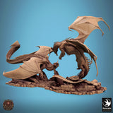 Lop-241204 Black VS Silver Dragon Diorama