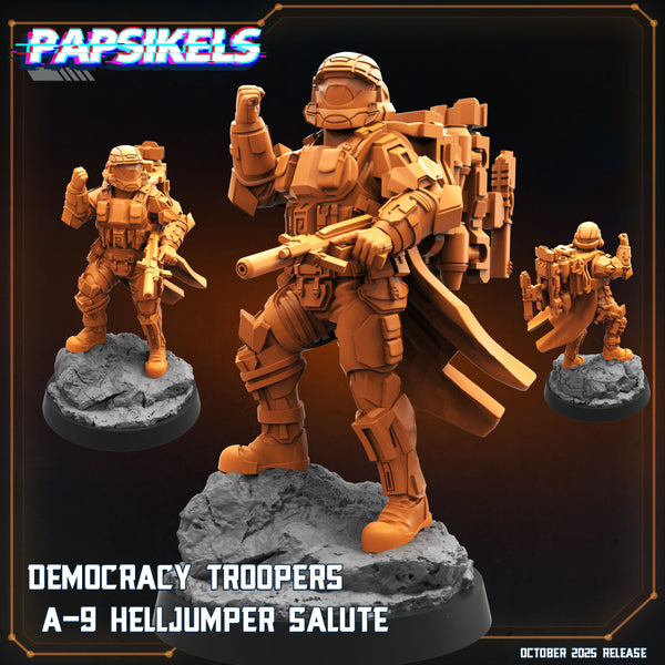 pap-2510s05 DEMOCRACY TROOPERS A9 HELLJUMPER SALUTE