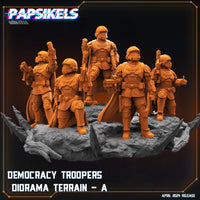 pap-2404s08 DEMOCRACY TROOPERS DIORAMA TERRAIN A