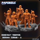 pap-2404s08 DEMOCRACY TROOPERS DIORAMA TERRAIN A