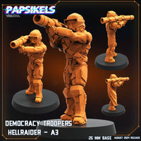 pap-2408s08 DEMOCRACY TROOPERS HELLRAIDER A3