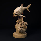 DinD-241109 Dunkleosteus swimming ダンクルオステウス