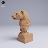 Anml-250503 european polecat bust (ヨーロッパケナガイタチ）