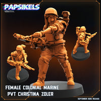 pap-2509s05 FEMALE COLONIAL MARINE PVT CHRISTINA ZOLER