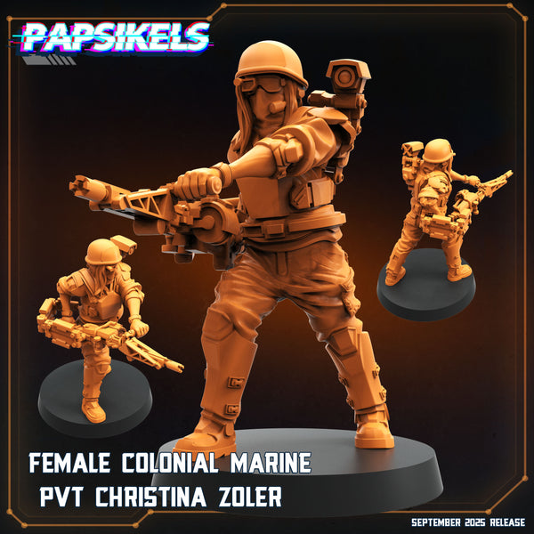 pap-2509s05 FEMALE COLONIAL MARINE PVT CHRISTINA ZOLER