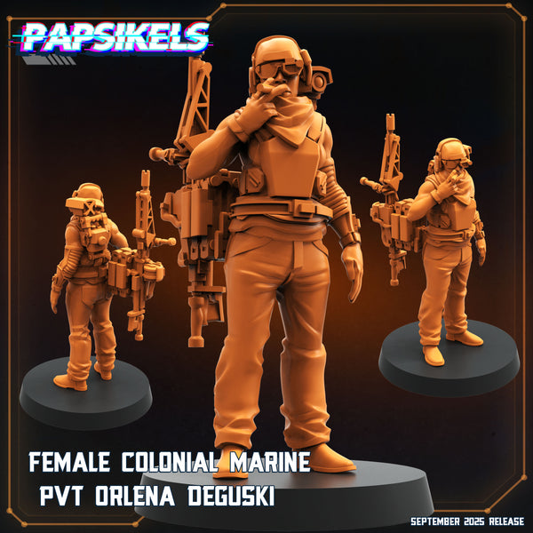 pap-2509s07 FEMALE COLONIAL MARINE PVT ORLENA DEGUSKI