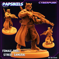 pap-2305c05 FEMALE TROLL STREET SAMURAI