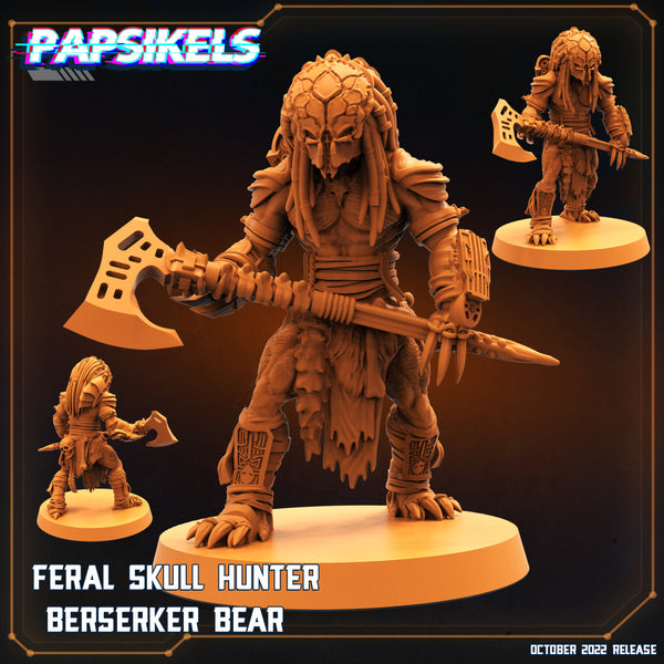 pap-2210s03 FERAL SKULL HUNTER BERSERKER BEAR