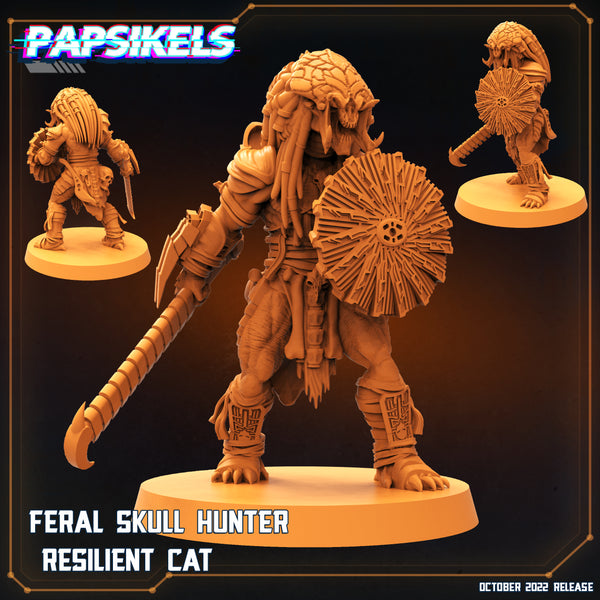 pap-2210s06 FERAL SKULL HUNTER RESILIENT CAT