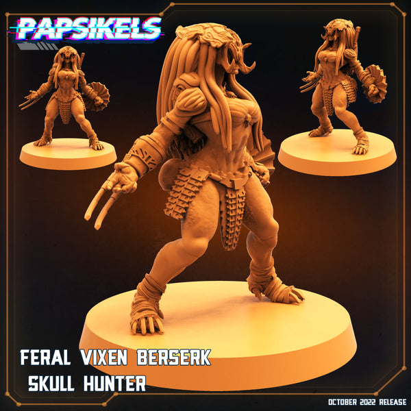 pap-2210s08 FERAL VIXEN BERSERK SKULL HUNTER