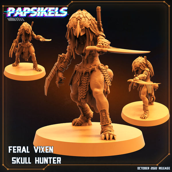 pap-2210s09 FERAL VIXEN SKULL HUNTER