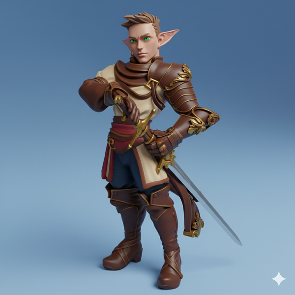 Twin-250404 Marshall the Elven Fighter