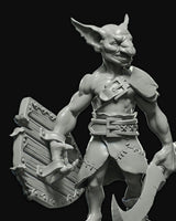 Stlxm-23103012 Goblin Fighter 75mm