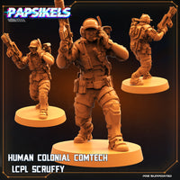 pap-2207s03 HUMAN COLONIAL COMTECH LCPL SCRUFFY