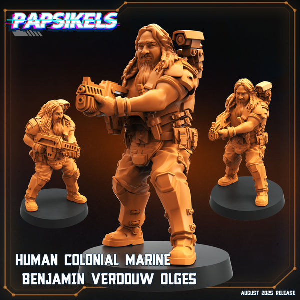 pap-2508s06 HUMAN COLONIAL MARINE BENJAMIN VERDOUW OLGES