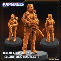 pap-2505s25 HUMAN COLONIAL MARINE COLONEL EULA HENDRICKS 6