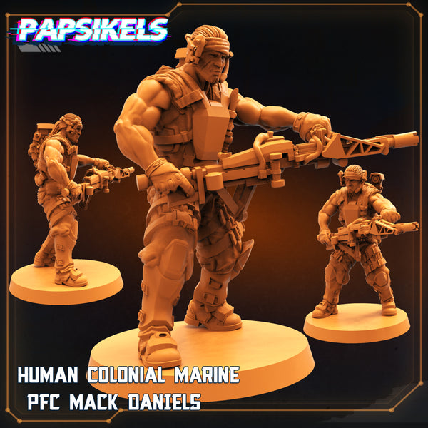 pap-2207s05 HUMAN COLONIAL MARINE PFC MACK DANIELS