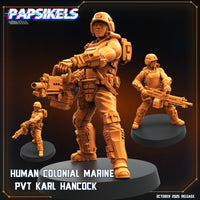pap-2510s07 HUMAN COLONIAL MARINE PVT KARL HANCOCK