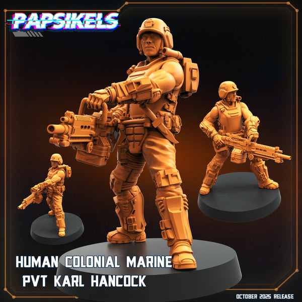 pap-2510s07 HUMAN COLONIAL MARINE PVT KARL HANCOCK