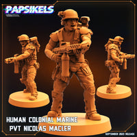 pap-2309s06 HUMAN COLONIAL MARINE PVT NICOLAS MACLER